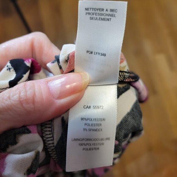 Laundry by Shelli Segal Abstract Print Faux Wrap Dress – Size 10 - Picture 3 of 7